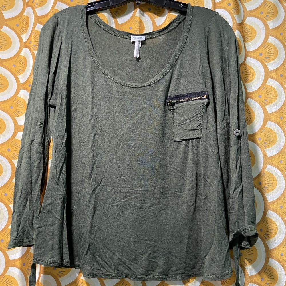 Charming Charlie green shirt